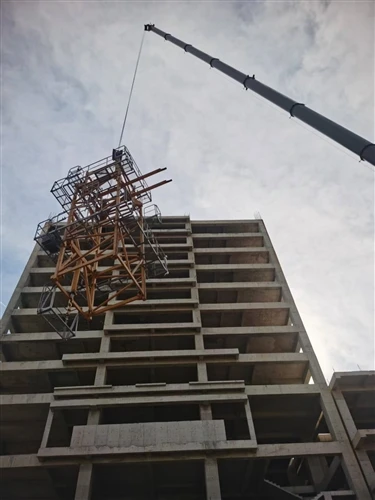 Tower Crane Successfully Erected And Ready For Lifting Operations On New Jobsite